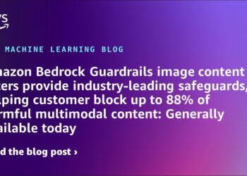 Amazon Bedrock Guardrails image content filters provide industry-leading safeguards, helping customer block up to 88% of harmful multimodal content: Generally available today